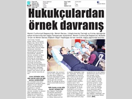BASINDA BAROMUZ (Avukatlarımızdan Kızılay'a Kan Bağışı Kampanyası)