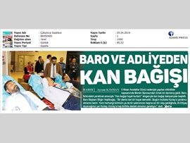 BASINDA BAROMUZ (Avukatlarımızdan Kızılay'a Kan Bağışı Kampanyası)