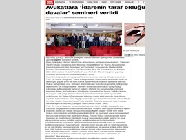 BASINDA BAROMUZ ('İdarenin Taraf Olduğu Davalar' Konulu Seminer)
