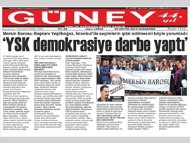 BASINDA BAROMUZ (Yeşilboğaz: "YSK, Halkın İradesine Darbe Yapmıştır")