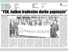 BASINDA BAROMUZ (Yeşilboğaz: "YSK, Halkın İradesine Darbe Yapmıştır")