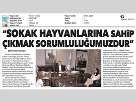 BASINDA BAROMUZ (Mersin Barosu ve Mersin Büyükşehir Belediyesi Sokak Hayvanları İçin Bir Araya Geldi)