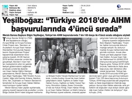 BASINDA BAROMUZ (Türkiye, AİHM Başvurusunda 4. Sırada)