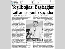 BASINDA BAROMUZ (Başbağlar Katliamı Kınama Mesajı)