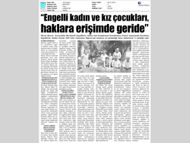 BASINDA BAROMUZ (Engelli Kadınlar, Engelli Erkeklere Oranla Adalete Daha Az Erişiyor)