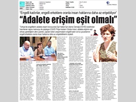 BASINDA BAROMUZ (Engelli Kadınlar, Engelli Erkeklere Oranla Adalete Daha Az Erişiyor)