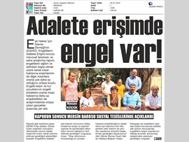 BASINDA BAROMUZ (Engelli Kadınlar, Engelli Erkeklere Oranla Adalete Daha Az Erişiyor)