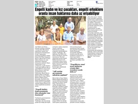BASINDA BAROMUZ (Engelli Kadınlar, Engelli Erkeklere Oranla Adalete Daha Az Erişiyor)