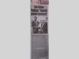 BASINDA BAROMUZ (Baro Başkanımız Av. Bilgin Yeşilboğaz, Yenişehir Bld. Bşk. İbrahim Genç'i Ziyaret Etti)