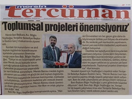 BASINDA BAROMUZ (Baro Başkanımız Av. Bilgin Yeşilboğaz, Yenişehir Bld. Bşk. İbrahim Genç'i Ziyaret Etti)
