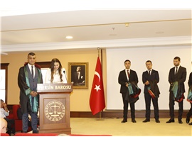9 STAJYER AVUKATIMIZ CÜBBE GİYDİ