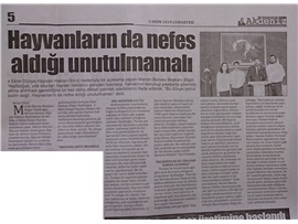 BASINDA BAROMUZ (Dünya Hayvan Hakları Günü Basın Açıklaması)