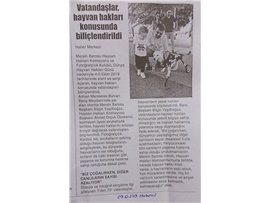 BASINDA BAROMUZ (Mersin Barosu Vatandaşları Hayvan Hakları Konusunda Bilinçlendiriyor)