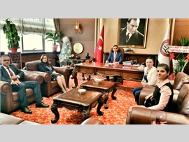 KKTC Mersin Konsolosu Sayın; Ayşen Volkan İNANIROĞLU' nun Başkanımıza Ziyareti.