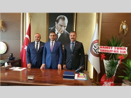 Toroslar Belediye Başkanı Sayın; Hamit TUNA ve Heyetinin ziyareti.