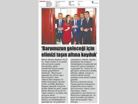 BASINDA BAROMUZ (Ofis Açılışı-"Baromuzun Geleceği İçin Var Gücümüzle Çalışıyoruz)