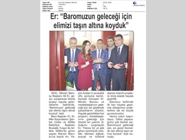 BASINDA BAROMUZ (Ofis Açılışı-"Baromuzun Geleceği İçin Var Gücümüzle Çalışıyoruz)
