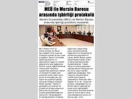 BASINDA BAROMUZ (Baromuz ile Mersin Üniversitesi Arasında İşbirliği Protokolü İmzalandı)