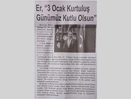 BASINDA BAROMUZ (Baro Başkanımızın 3 Ocak Mersin'in Kurtuluşu ile İlgili Mesajı)