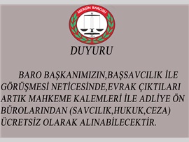 Savcılık,hukuk,ceza Ön büroları hakkında alınan karar