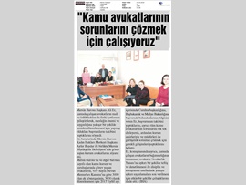 BASINDA BAROMUZ (Kamu Avukatlarının Sorunlarını Çözmek İçin Uğraşıyoruz)