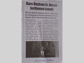 BASINDA BAROMUZ (Baro Bşk. Er, Hocalı Katliamını Kınadı)