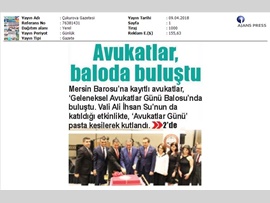 BASINDA BAROMUZ (Avukatlar Günü Balosu)