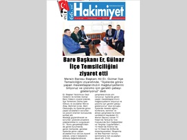 BASINDA BAROMUZ (Gülnar İlçe Temsilciliği'ne Ziyaret)