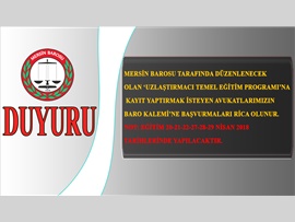 UZLAŞTIRMACI TEMEL EĞİTİM PROGRAMI BAŞLIYOR