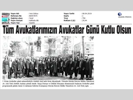 BASINDA BAROMUZ (İlçe Temsilciliklerimizde Avukatlar Günü Kutlaması)