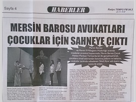 BASINDA BAROMUZ (Çocuklara Cinsel İstismar ve Hakları Tiyatro Oyunu ile Anlatıldı)