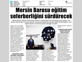 BASINDA BAROMUZ (Başkan Vekilimiz Av. Gazi Özdemir'in Karne Tatili Mesajı)