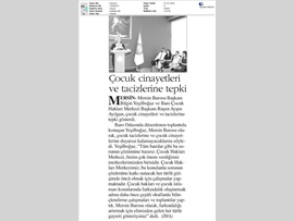 BASINDA BAROMUZ (Çocuk İstismarı ve Cinayetleri Hakkında Basın Açıklaması)