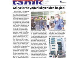 BASINDA BAROMUZ (Adliyelerde Yoğunluk Yeniden Başladı)