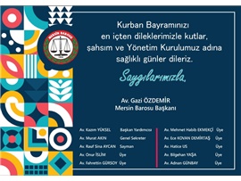 KURBAN BAYRAMINIZ KUTLU OLSUN