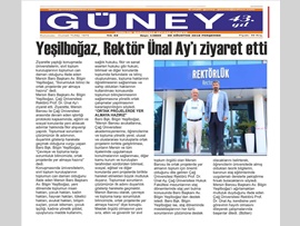 BASINDA BAROMUZ (Baro Başkanımızdan Çağ Üniversitesi Rektörüne Ziyaret)