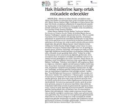 BASINDA BAROMUZ (Mersin Barosu ve Adana Barosu'nda Dayanışma Örneği)