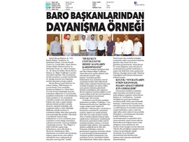 BASINDA BAROMUZ (Mersin Barosu ve Adana Barosu'nda Dayanışma Örneği)