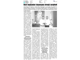 BASINDA BAROMUZ (Mersin Barosu ve Adana Barosu'nda Dayanışma Örneği)