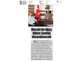 BASINDA BAROMUZ (Mersin Barosu ve Orman Bölge Müdürlüğü Ağaç Dikim Şenliği Düzenleyecek)