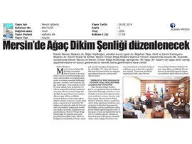 BASINDA BAROMUZ (Mersin Barosu ve Orman Bölge Müdürlüğü Ağaç Dikim Şenliği Düzenleyecek)