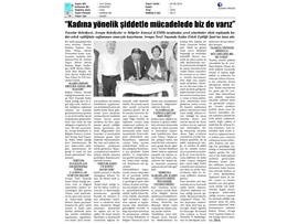 BASINDA BAROMUZ (Baro Başkanımız, Toroslar Belediyesi'nin Kadın-Erkek Eşitliği Mücadelesine Destek Verdi)