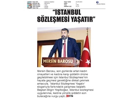 BASINDA BAROMUZ (Baromuzdan'İstanbul Sözleşmesi Yaşatır' Farkındalık Çalışması)