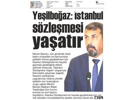 BASINDA BAROMUZ (Baromuzdan'İstanbul Sözleşmesi Yaşatır' Farkındalık Çalışması)