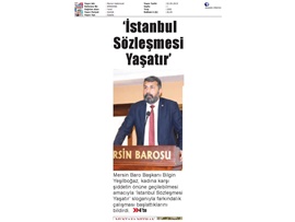 BASINDA BAROMUZ (Baromuzdan'İstanbul Sözleşmesi Yaşatır' Farkındalık Çalışması)