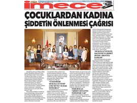BASINDA BAROMUZ (Çocuklardan Kadına Şiddetin Önlenmesi Çağrısı)