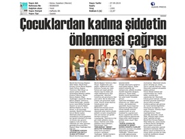 BASINDA BAROMUZ (Çocuklardan Kadına Şiddetin Önlenmesi Çağrısı)