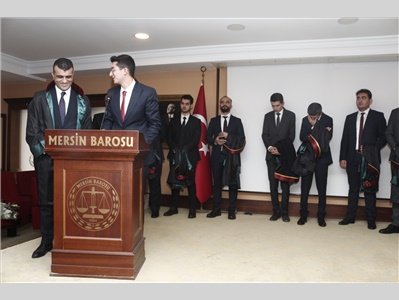16 STAJYER AVUKATIMIZ CÜBBE GİYİDİ