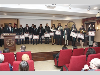 16 STAJYER AVUKATIMIZ CÜBBE GİYİDİ