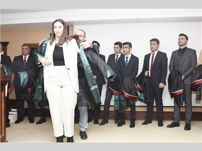 16 STAJYER AVUKATIMIZ CÜBBE GİYİDİ